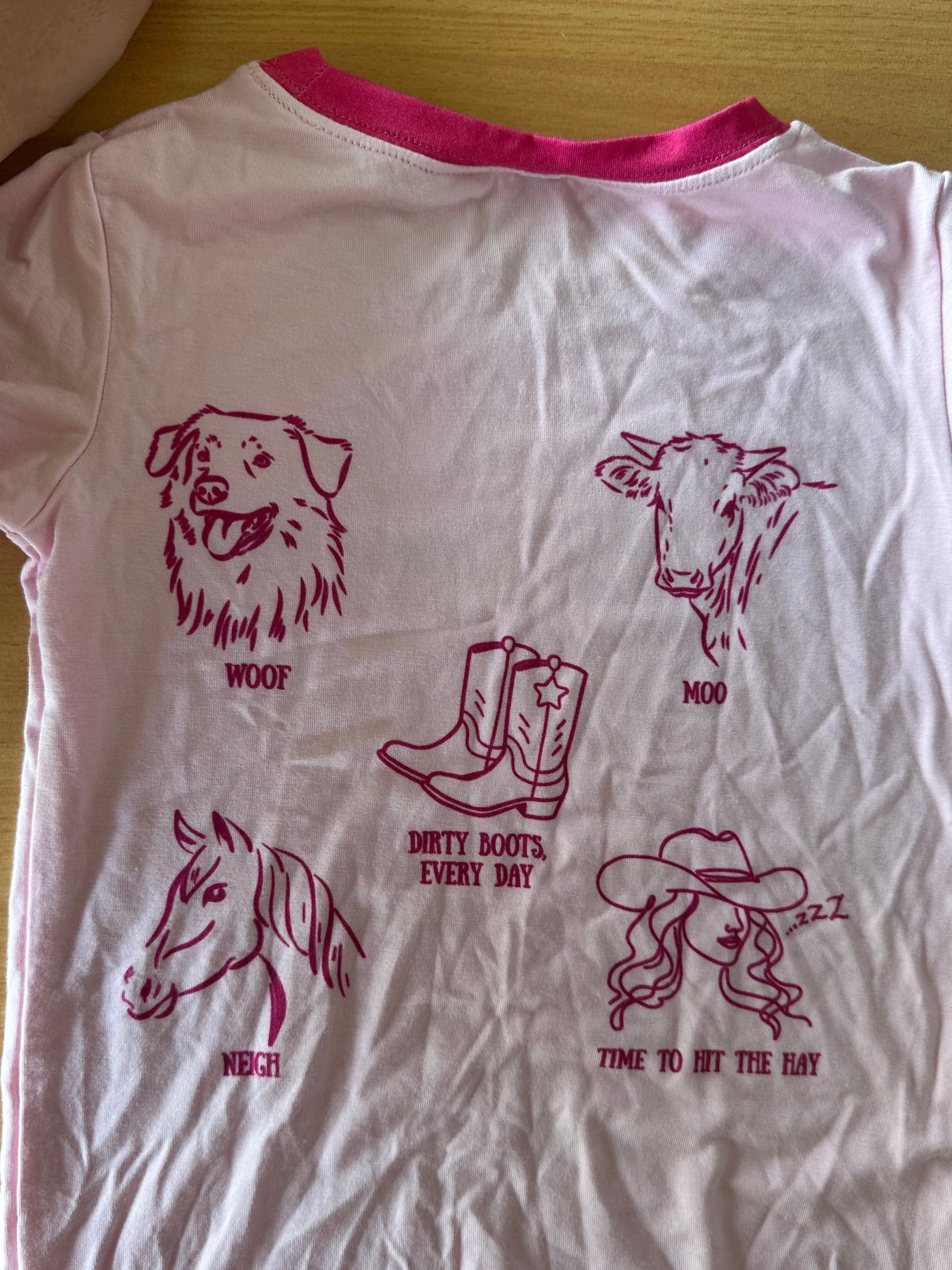 Cowgirl Pajama Top Sample
